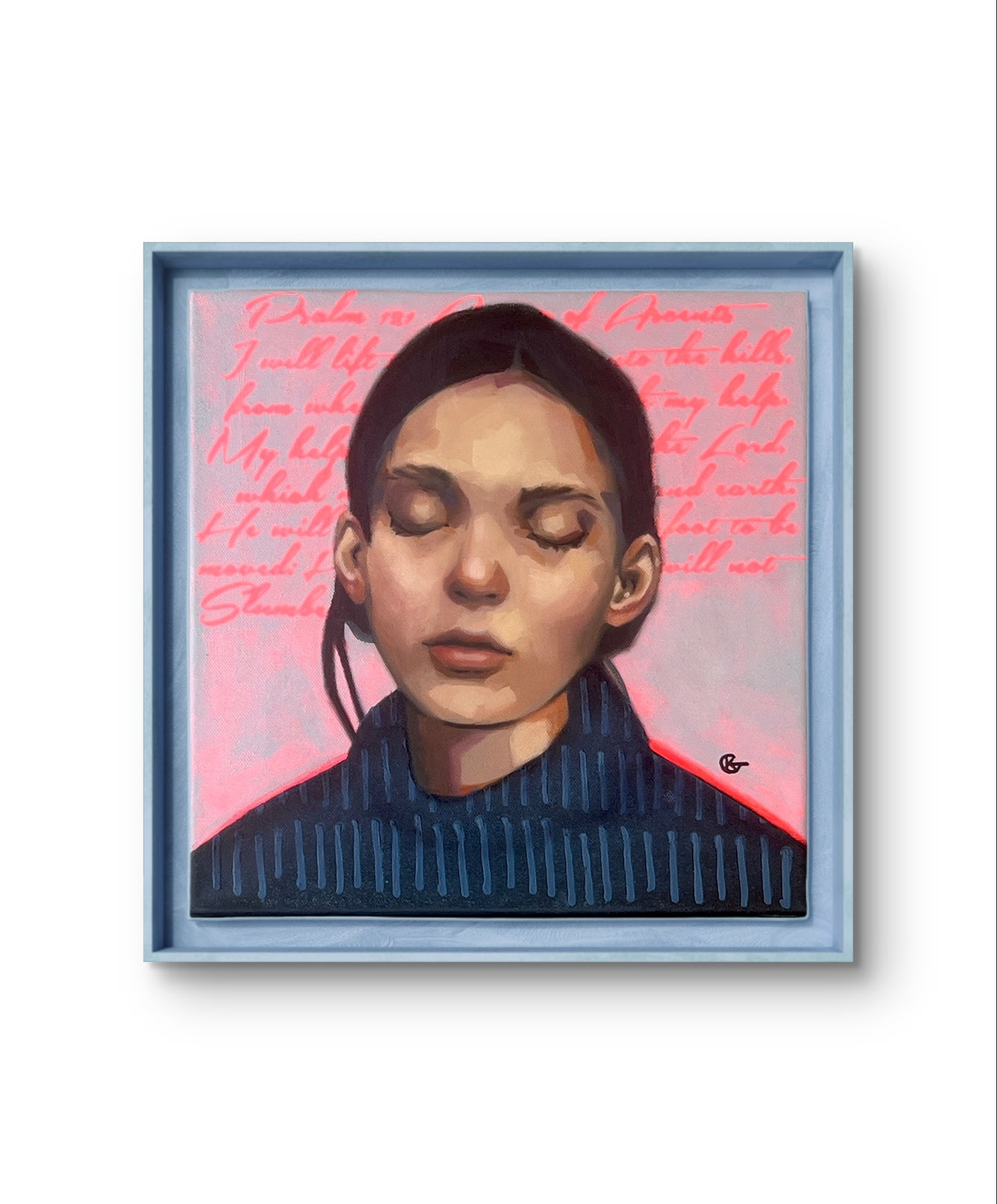 “Song of Ascents acrylic painting – faith-inspired Christian wall art”