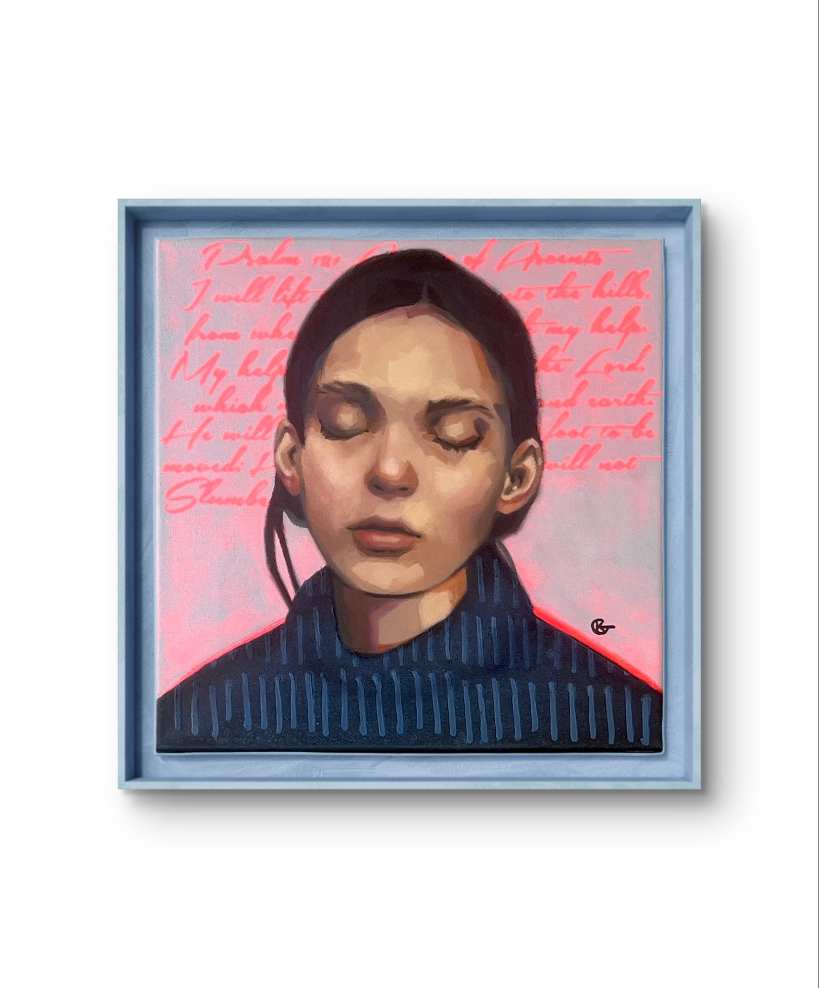 “Song of Ascents acrylic painting – faith-inspired Christian wall art”