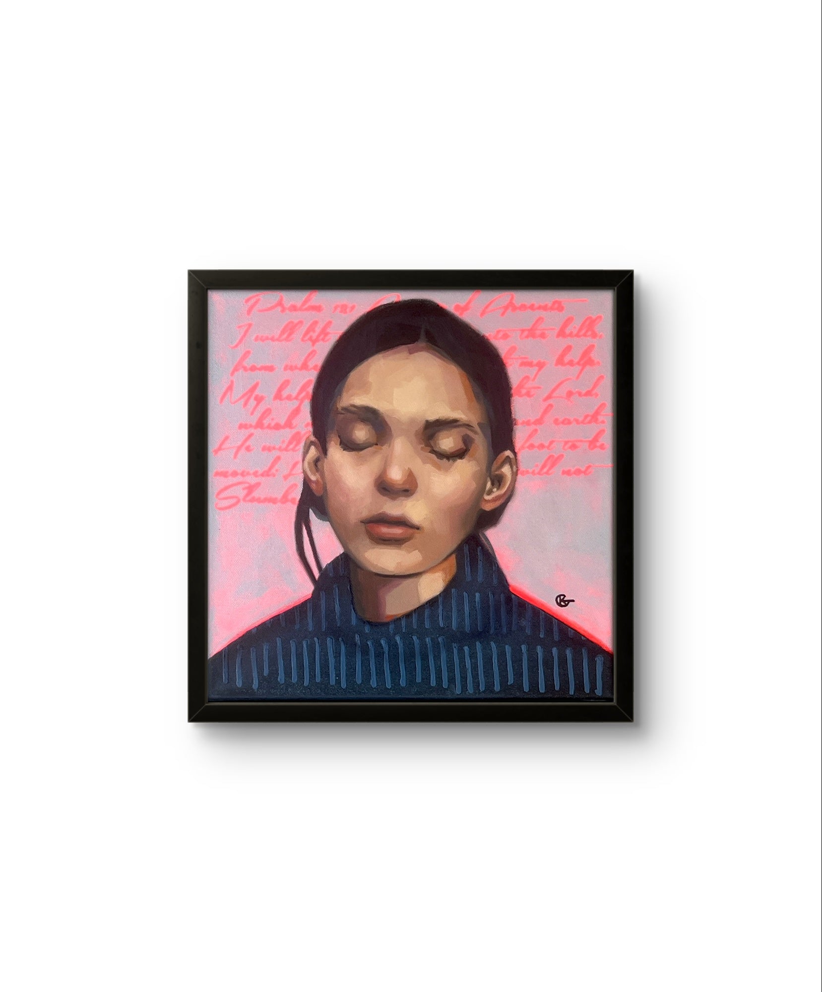 “Song of Ascents acrylic painting – faith-inspired Christian wall art”