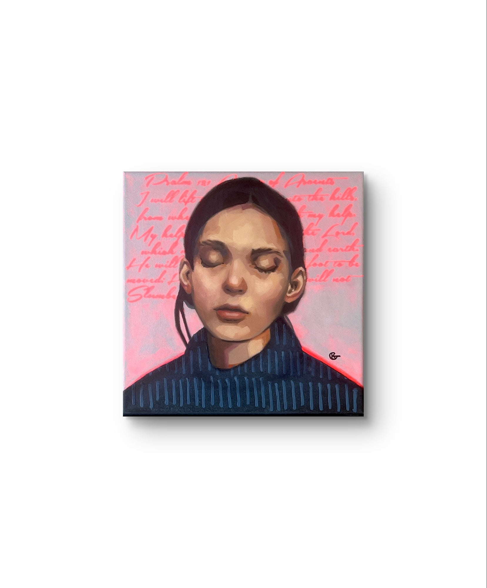 “Song of Ascents acrylic painting – faith-inspired Christian wall art”